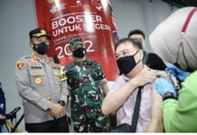 Kapolrestabes Surabaya Hadiri Akselerasi Vaksinasi Booster Untuk Negeri