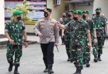 Sambutan Hangat Kapolres Tanah Laut Atas Kunjungan Danrem 101 Antasari