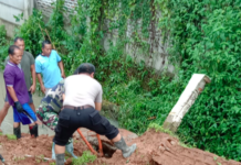 Tanah Longsor di Pematang Tigaraksa, Polresta Tangerang Sigap Terjunkan Anggota Lakukan Pembersihan