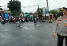 Aksi Unras Gasper Dapat Pengawalan Ketat Dari Polrestabes Surabaya