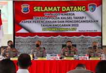 Tim Itwasda Polda Kalsel Lakukan Audit Kinerja Tahap I Di Polres Tanah Laut