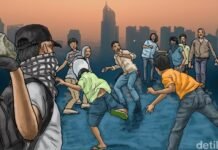 Patroli Skala Besar Polrestabes Surabaya Efektif Mampu Cegah Aksi Perang Sarung Meluas
