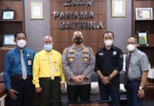 Kapolres Tanah Laut Terima Silaturohmi Pimpinan Cabang LBH Gawi Sabumi