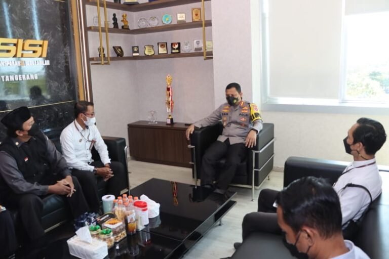Kapolresta Tangerang Bangun Komunikasi Dan Sinergitas Dengan Bawaslu Kabupaten Tangerang
