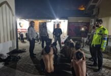 Gelar Operasi Cipkon, Polsek Tigaraksa Polresta Tangerang Amankan 10 Remaja