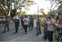Apel Komandan Satuan Aksi Soliditas TNI – POLRI dan PEMDA untuk Jawa Timur Bangkit