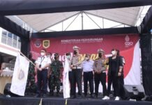 AKBP Teddy Chandra Kasat Lantas Polrestabes Surabaya Gelar Seremonial Pelepasan Arus Balik