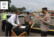 Kapolrestro Tangerang Kota Berikan Motivasi Saat Apel Penguatan Zona Integritas