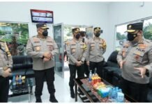 Kasat Lantas Polrestabes Surabaya Dampingi Kapolrestabes Sambut Tim Wasops Ketupat 2022