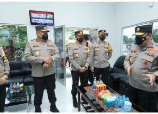 Kasat Lantas Polrestabes Surabaya Dampingi Kapolrestabes Sambut Tim Wasops Ketupat 2022