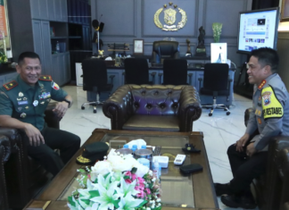 Bersahabat Dan Bersindergi Kapolrestabes Surabaya Terima Kunjungan Danrem 084 Bhaskara Jaya