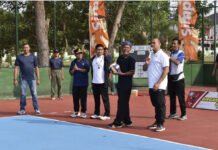 Kapolres Tanah Laut Hadiri Pembukaan Turnamen Bola Volly Pialah Forkopimda