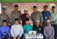 Kapolres Tanah Laut Sumbang Dan Resmikan Joglo Untuk Ponpes Sirajul Huda