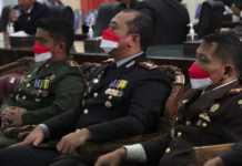 Kapolres Tanah Laut Hadiri Rapat Paripurna Agenda Mendengarkan Pidato Presiden RI