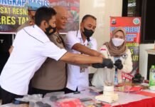 Sat Resnarkoba Polres Tanah Laut Press Release Ungkap Kasus Narkoba Dan Pemusnahan Barang Bukti Narkoba
