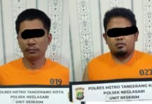 Dua Orang Pencuri Kabel Penangkal Petir di Aeropolis Ditangkap Polisi