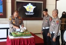Kapolres Tanah Laut Pimpin Syukuran Hari Lalu Lintas Bhayangkara Ke 67