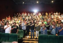 Nobar Film Sayap – sayap Patah Bersama Kapolrestabes Surabaya di Cinema Studio 2
