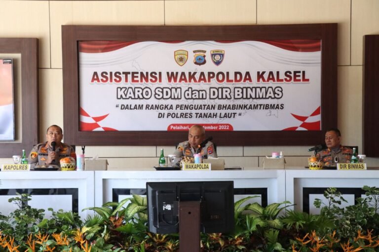 Kapolres Tanah Laut Terima Kunjungan Wakapolda Kalsel Dan Dir Binmas