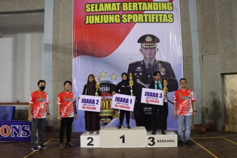 Kapolres Cup Basketball Resmi di Tutup oleh AKBP. Wimboko, SIK
