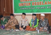 Demi Untuk Membangun Sinergitas Polres Bondowoso dan Ulama, Sholawat dan Doa Bersama