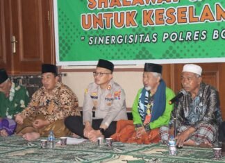 Demi Untuk Membangun Sinergitas Polres Bondowoso dan Ulama, Sholawat dan Doa Bersama