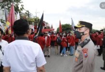 Kapolrestabes Surabaya : Alhamdulillah Unras Kenaikan BBM Di Surabaya Kondusif
