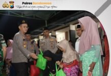 Polres Bondowoso Bersama PCNU Menggelar Sholawat dan Munajat dalam Rangka Sapa Warga Bina Desa
