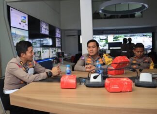 Kasat Lantas Polrestabes Surabaya Mengikuti Supervisi Ops Zebra dari Korlantas Polri