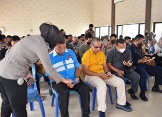 Kapolres Tanah Laut Gelar Kegiatan Penilaian Indeks Tata Kelola Kepolisian Online