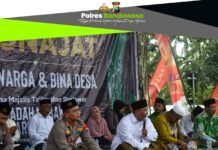 Program Sapa Warga Bina Desa, PCNU Bersama Polres Bondowoso Gelar Sholawat dan Munajat