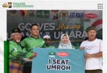 Kapolres Bondowoso Menghadiri Kegiatan Gowes Asareng Ulama’ dan Umara