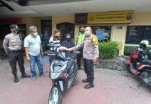 Motornya Dikembalikan Polisi, Warga Kalibokor ini Ucapkan Terima Kepada Polisi