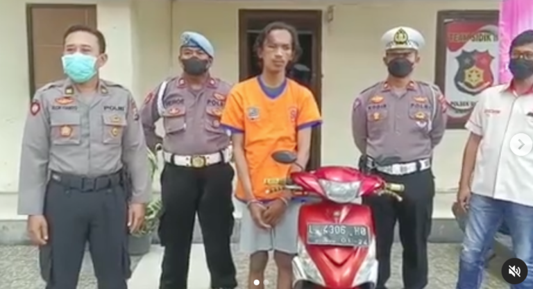 Kanit Reskrim Polsek Sukolilo Pimpin Press Conference Penangkapan Pelaku Pencurian dengan Pemberatan
