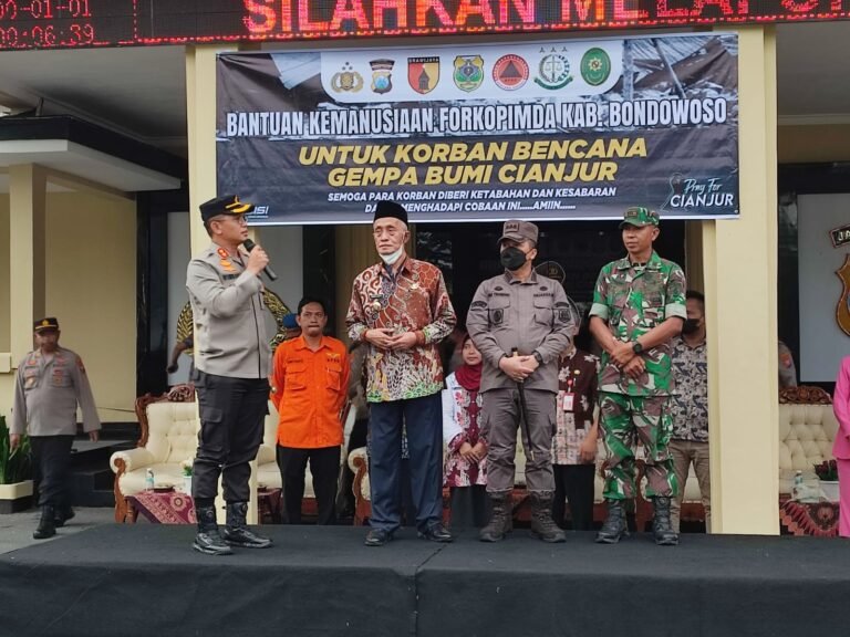 Polres Bondowoso Kirim bantuan sembako untuk Warga Terdampak Gempa Cianjur