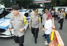 Kakor Sabhara Baharkam Polri Cek Kesiapan Pos Pam Polrestabes Surabaya