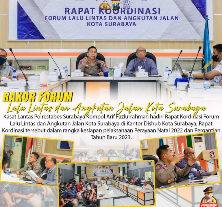 Kasat Lantas Polrestabes Surabaya Hadiri Rakor Forum Lalu Lintas dan Angkutan Jalan Kota Surabaya Kasat Lantas Polrestabes Surabaya Hadiri Rakor Forum Lalu Lintas dan Angkutan Jalan Kota Surabaya
