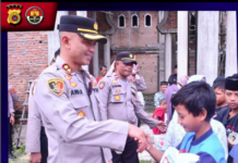 Kapolres Aceh Timur Peduli Anak Yatim, Janda dan Kaum Dhuafa