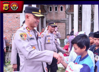 Kapolres Aceh Timur Peduli Anak Yatim, Janda dan Kaum Dhuafa