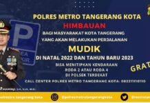 Begini Himbauan Kapolres Metro Tangerang Kota Dalam Sambut Nataru 2023