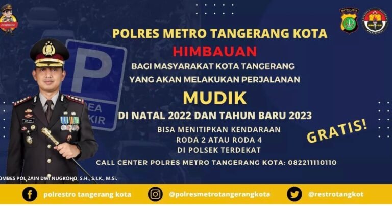 Begini Himbauan Kapolres Metro Tangerang Kota Dalam Sambut Nataru 2023