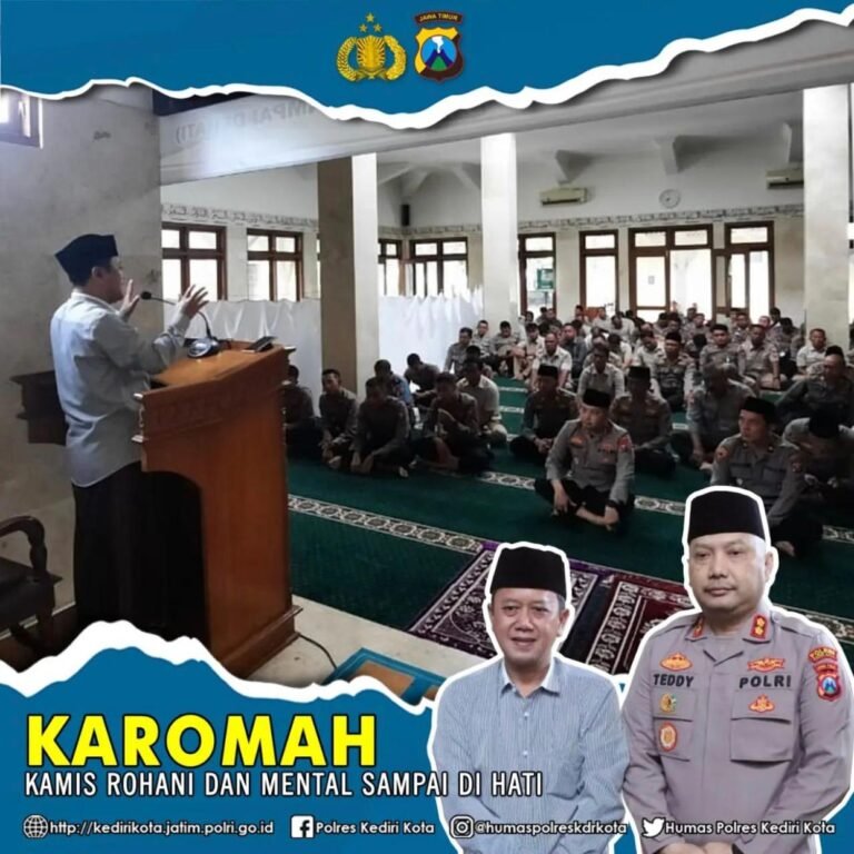 Karomah Polres Kediri Kota : Kamis Rohani Dan Mental Sampai Di Hati
