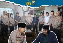 Kapolres Kediri Kota Di Doakan Oleh KH Douglas Toha Saat Sowan Ke Pondok Pesantren Assa’idiyah