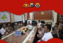 Hari Pertama Bertugas Sebagai Kapolres Kediri Kota, AKBP Teddy Chandra gelar Do’a Bersama Anggota