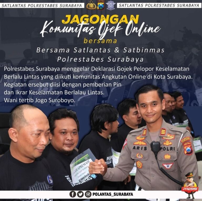 Komunitas Gojek Jagongan Bersama Sat Lantas Dan Sat Binmas Polrestabes Surabaya Komunitas Gojek Jagongan Bersama Sat Lantas Dan Sat Binmas Polrestabes Surabaya