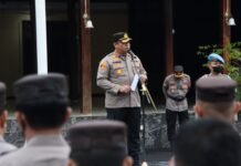 Kapolres Tanah Laut AKBP Rofikoh Yunianto, S.I.K Pimpin Upacara Korps Raport Kenaikan Pangkat