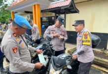 Propam Polres Tanah Laut Gelar Pemeriksaan Kelengkapan Dan Sikap Anggota