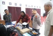 Pengecekan Alsus Intelkam Dalam Rangka Persiapan Pemilu 2024 di Aula Polres Kediri Kota
