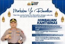 Himbauan Kamtibmas Ramadhan Karim Kapolres Kediri Kota AKBP Teddy Chandra