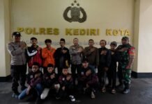 Kapolres Kediri Kota Berangkatkan Tim Pencak Silat Piala Kapolri
